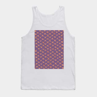 X stitches pattern - orange and purple Tank Top